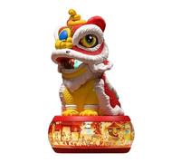 Jouet de danse du lion électrique de style chinois avec lumières, musique, tambours et gongs, jouet de danse du lion oscillant