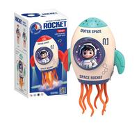 Jouet De Danse Pour Bébé - Jouet Fusée Dansante Rechargeable, Projecteur Éclairée Par La Musique, Interactif Pour Les Fêtes, Les Vacances En Intérieur, Le Festival Familial | Table Accueil Évén