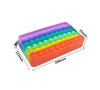 Jouet De Décompression Créatif En Silicone, Bulle Push Fidget, Lumineux, Grand Gradateur Simple, Jeu De Teinture Pour Enfants, Artisanat