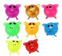 Jouet De Décompression De Tête De Cochon, 8 Pièces, Polo À Eau, Jouet Pour Enfant, Cadeau