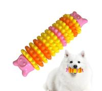 Jouet de dentition en forme de chenille pour chien, alimentation lente, sans danger, résistant aux morsures - Fournitures de dentition pour chiots, bâton à mâcher flexible pour chiens de taille