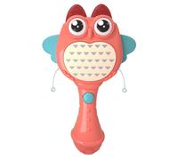 Jouet De Dentition En Forme De Hibou, Hochet De Musique Doux, Couleur Clignotante, Jouet Sensoriel, Son Clair, Hochet Pour Bébé, Instrument De Musique Anti-Chute