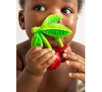 Oli & Carol - Jouet de Dentition et Bain en Caoutchouc Naturel, Mery The Cherry, 10 cm