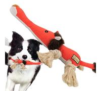 Jouet de dentition pour animaux de compagnie, jouets pour chiens en peluche avec couineurs - à mâcher pour chien avec nœud en corde de coton - Jouets de meulage de chien de noeud de corde de co