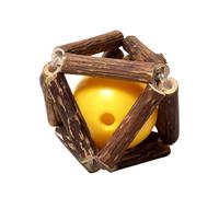 Jouet de Dentition pour Chaton | Apaisant Interactif en Bois Naturel,Jouet à Mâcher pour Chats Adultes d'Intérieur qui S'ennuient | pour Races Petites Moyennes Grandes Balcon Cour Jardin Camping Chamb