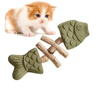 Jouet de dentition pour chaton, jouet de dentition en forme d'arête de poisson | Jouet interactif en bois pour soulager l'ennui du chat pour l'intérieur et l'extérieur