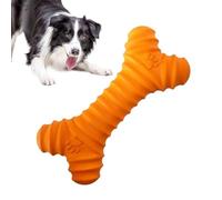Jouet de dentition pour chien, jouet à mâcher pour chiot, jouet à mâcher en caoutchouc souple en forme d'os pour chiens, jouet interactif multifonction pour chien