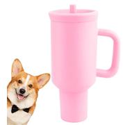 Jouet de dentition pour chien, jouet couineur de tasse - Jouet pour chien couinant - Jouets interactifs à mâcher chien, jouets amusants avec tasse d'eau avec son d'oiseau pour accompagner l'exerc