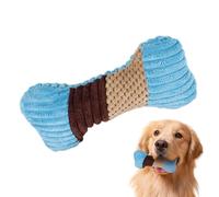 Jouet de dentition pour chiot - Jouet créatif en flanelle de maïs - Jouet couineur interactif en forme d'os pour chiot
