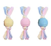 Jouet de dentition pour chiot - Lot de 3 bâtonnets à mâcher interactifs | pour chien - Masseur de gencives TPR texturé sûr - Composant d'enrichissement des dents doux réutilisable
