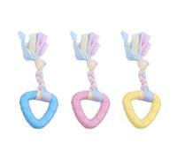 Jouet de dentition pour chiot - Lot de 3 bâtonnets à mâcher interactifs | pour chien - Masseur de gencives TPR texturé sûr - Composant d'enrichissement des dents doux réutilisable