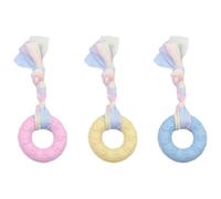 Jouet de dentition pour chiot - Lot de 3 bâtonnets à mâcher interactifs | pour chien - Masseur de gencives TPR texturé sûr - Composant d'enrichissement des dents doux réutilisable