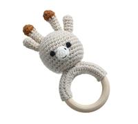Jouet de dentition pour, hochet à crochet doux, hochet bébé crochet, écologique, fait à la main, 12 cm / 16 cm / 14 cm pour que votre enfant atténue l'inconfort tout en profitant du son jouet