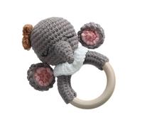 Jouet de dentition pour, hochet à crochet doux, hochet bébé crochet, écologique, fait à la main, 12 cm / 16 cm / 14 cm pour que votre enfant atténue l'inconfort tout en profitant du son jouet