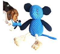 Jouet de dentition sonore en peluche, jouet couineur pour chien, en forme de souris à mâcher, augmente le plaisir de jouer, maintient actif, 26,5 x 19 x 8 cm pour jouer à l'intérieur, à rapporter en