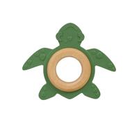 Jouet De Dentition Bio, En Bois Et Caoutchouc Naturel, Tortue, Grunspecht 689-00 Vert