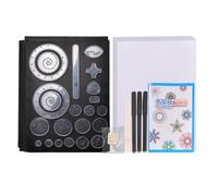 Jouet De Dessin En - Kit De Dessin, Pochoir D'artisanat, Construction D'imagination Spatiale Avec Stylo, Outil D'art Créatif Et D'apprentissage | Dessiner Une Règle De Modèle Pour Les,