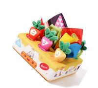 Jouet de développement sensoriel pour nourrissons de 0 à 3 ans, peluche de carotte douce, jeu interactif avec plusieurs Surfaces