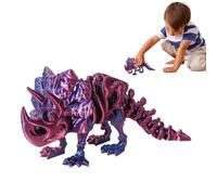 Jouet de dinosaure flexible : animal agaçant, figurine réaliste | Reptile imprimé 3D décoratif, modèle articulé amusant adapté à un environnement de détente, à collectionner dans un écrivain