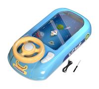 Jouet de direction musicale pour conduire des voitures de course interactives, jeux pour garçons et filles, jeu de voitures de course simulées avec musique et lumières