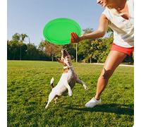 Jouet de Disque pour Animaux de Compagnie pour Enfant, Soucoupe Volante Souple en PU pour Enfants, Sports de Plein Air pour Enfants en Bas âge, Disques Volants (éléphant Vert)