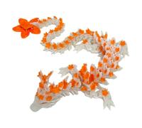 Jouet de dragon flexible Sculpture de dragon articulé lumineux, Dragon articulé imprimé | Dragon occidental imprimé en 3D, modèle de dragon avec joints flexibles, décorations pour l