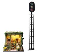 Jouet de feu de circulation pour , jouets légers stop | Modèle éducatif de simulation Railroad Train Signals | Ensemble de jeu de construction, table de sable et corsage de scène construit à la