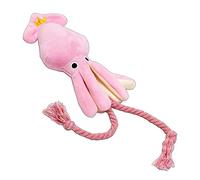 Jouet de Ficelle de Peluche, Poulpe en Forme de Rose Mignon de Jouet Interactif Confortable de Peluche de Chien pour l'animal Familier