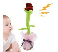 Jouet De Fleur Dansant, Rose En Peluche Musicale, Jouet De Fleur Rechargeable, Mignonnes Fleurs En Peluche De Danse, Jouets Musicaux Éducatifs Drôles, Jouets De Musique Rose Interactifs, USB Charge Po