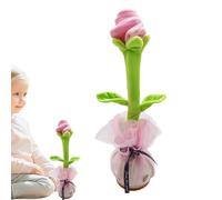 Jouet De Fleur De Danse - Fleur En Peluche De Musique Torrentielle, Jouet De Chant USB | Jouet Animé Rose Bloom, Divertissement Éducatif Pour Les, Parler De Fleur Parlante, Jouet De Danse Drôl
