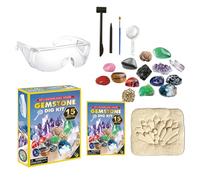 Jouet De Fouille De Pierres Précieuses,Collection Interactive De Roches - Set De Découverte Et Excavation De Cristaux Et Gemmes,pour Filles Et Garçons De 8 À 12 Ans Salle De Classe Maison Jardin