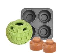 Jouet de friandises pour chien - Jouet d'entraînement à la nourriture lente | Balle distributrice de nourriture pour chien | Balle distributrice de nourriture avec 4 cavités en silicone pour chien de