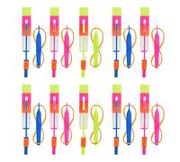 Jouet De Fronde Pour Enfants, Flash De Fusée, Lumière Led, Nuit Lumineuse, Hélicoptère Rotatif Élastique, 10 Pièces