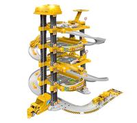 Jouet de Garage de stationnement l'ascenseur électrique, Jouet Garage Voiture 78pcs / Set à 4 Couches Parking d'ingénierie pour Les Voitures