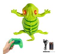 Jouet de Gecko Qui grimpe au Mur - Jeu Amusant Rechargeable avec lumière 2 Modes électrique - Jouets télécommandés Robot Gecko pour, Filles, élèves de Maternelle et de Pot