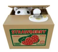Jouet de gestion de l'argent pour enfants - Activation vocale - Tirelire automatique voler des pièces de monnaie - Chat gourmand - Compatible avec les pièces E