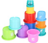 Jouet de gobelet à empiler, chiffres, fruits, apprentissage, différentes couleurs, jouet éducatif de gobelet à empiler pour le bain