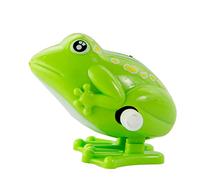 Jouet de grenouille mécanique, jouets nostalgiques, grenouille en plastique, grenouille sauteuse pour enfants et adultes, jouets éducatifs amusants, cadeau vert 1 pièce, jouets de grenouille pour enfa