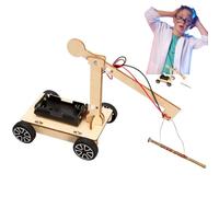 Jouet de grue scientifique en bois, grue pour faisant des jouets scientifiques - Kit scientifique pour grue électromagnétique en bois,Augmente la pensée logique des jeunes étudiants, Jouat