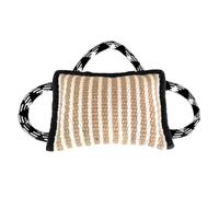 Jouet de Guerre pour Chien,25,4 X 17,8cm,Oreiller en Jute pour Morsure de Chien avec 3 Poignées Solides pour Chiens de Taille Moyenne a Grande Entraînement,Agilité