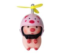 Jouet De Guidon - Casques Animaux Mignons, Jouet De Guidon À Moto | Taille Compacte De Beaux Ornements De Porcs avec Casque, Décorations De Guidon À Moto pour Les Et Les Adultes Conduisant