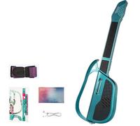 Jouet de guitare interactif pour enfants avec touche d'accords, modes sonores commutables et sangle de transport, idéal pour l'éveil musical et le jeu créatif green