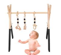 Jouet de gym pliable, cadre en bois de pin écologique | Jouets d'apprentissage pour jeunes pour salon, chambre de nouveau-né, centre d'éducation des, crèche