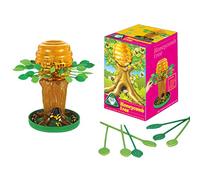 Jouet de Jeu d'arbre d'abeille à Miel, Jeux Interactifs de Coordination œil-Main Parent-Enfant Intellectuel pour la Maison (Rouge)