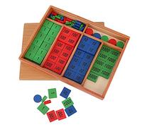 Jouet de Jeu de Tampons en Bois coloré pour Les Enfants de Plus de 36 Mois, Jouets Mathématiques éducatifs pour Le Développement des Tout-Petits, 8,5 X 1,4 X 11,3 Pouces