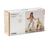 Jouet de la marque Modu. Modèle 34 tlg. Baukasten Starter-Set Modu Playsystem Dreamer von 0-6 Jahre - Sand Grey/Honey Yello