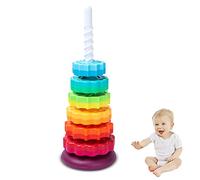 Jouet de la Roue rotative - Jouet empilable pour pour Jouets empilables d'un an - Rainbow Stacker Toddler Wheel Toy Jouets d'apprentissage Pendant 12 Mois