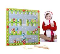 Jouet de Labyrinthe Magnétique,Jouets d'apprentissage en Bois Amusants Et Portables,Labyrinthe Puzzle pour l'Apprentissage des Lettres - pour, Garçons Et Filles, Élèves De Maternelle