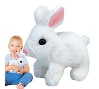 Jouet De Lapin Marchant - Lapin En Peluche Électronique, Compagnon D'apprentissage Interactif Avec Des Sons Stridus, Conception D'animaux En Mouvement Doux | Jouet Éducatif De Avec