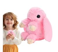 Jouet de Lapin Réaliste, Peluche Lapin en Mouvement - Lapin Interactif de Pâques Électronique Lumineux | Peluche Éducative, Jouet Lapin, Chanter Répétitif, pour